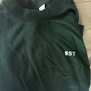 Casual Dark Green Sweatshirt